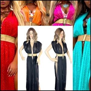 MODA MINX What A Waist Maxi Semi Sheer Cover Up $129